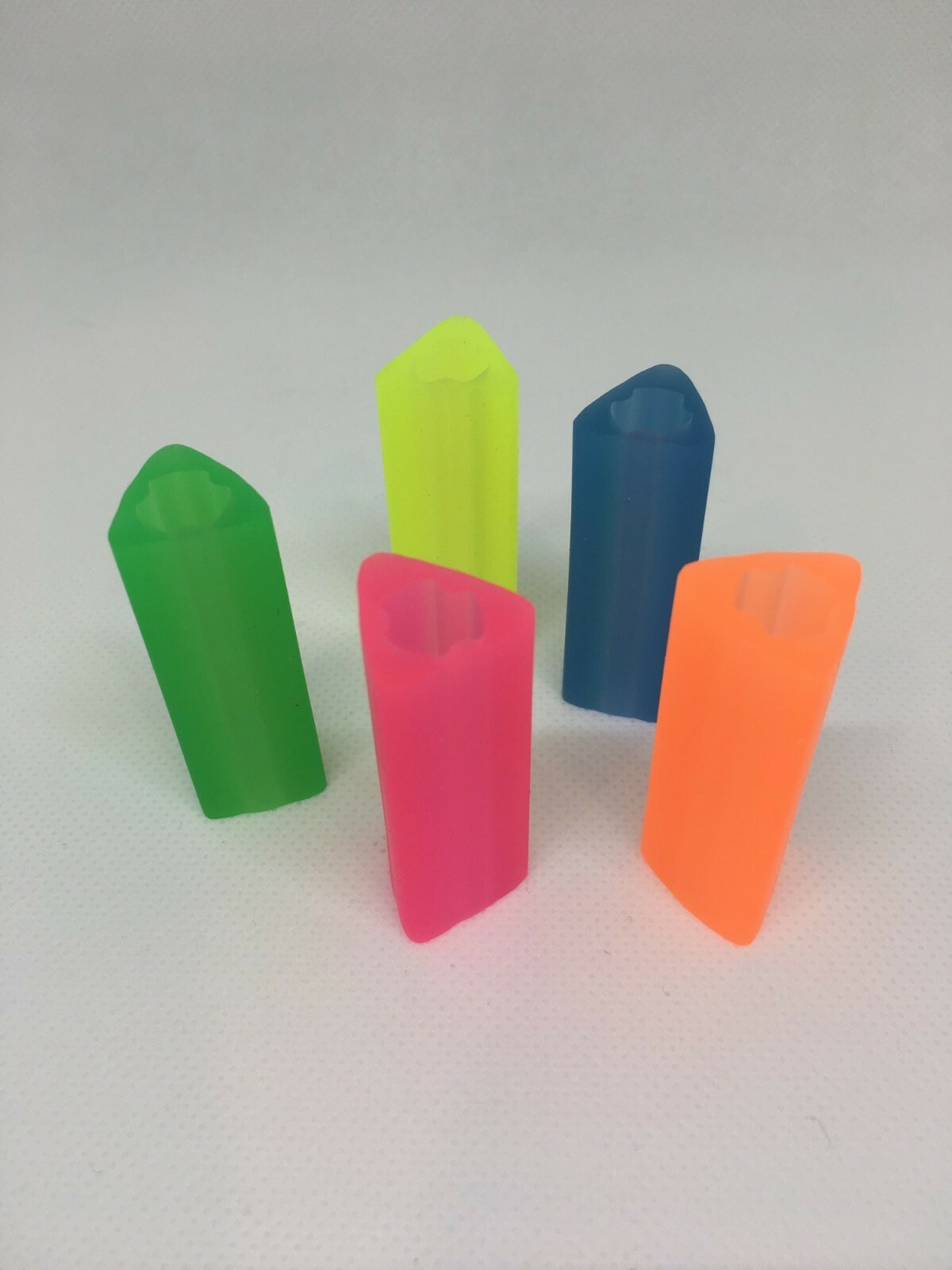 Pencil Grips (25 pk) Triangle Style, Multi-Colors – Fits Pencils/Pens & Crayons