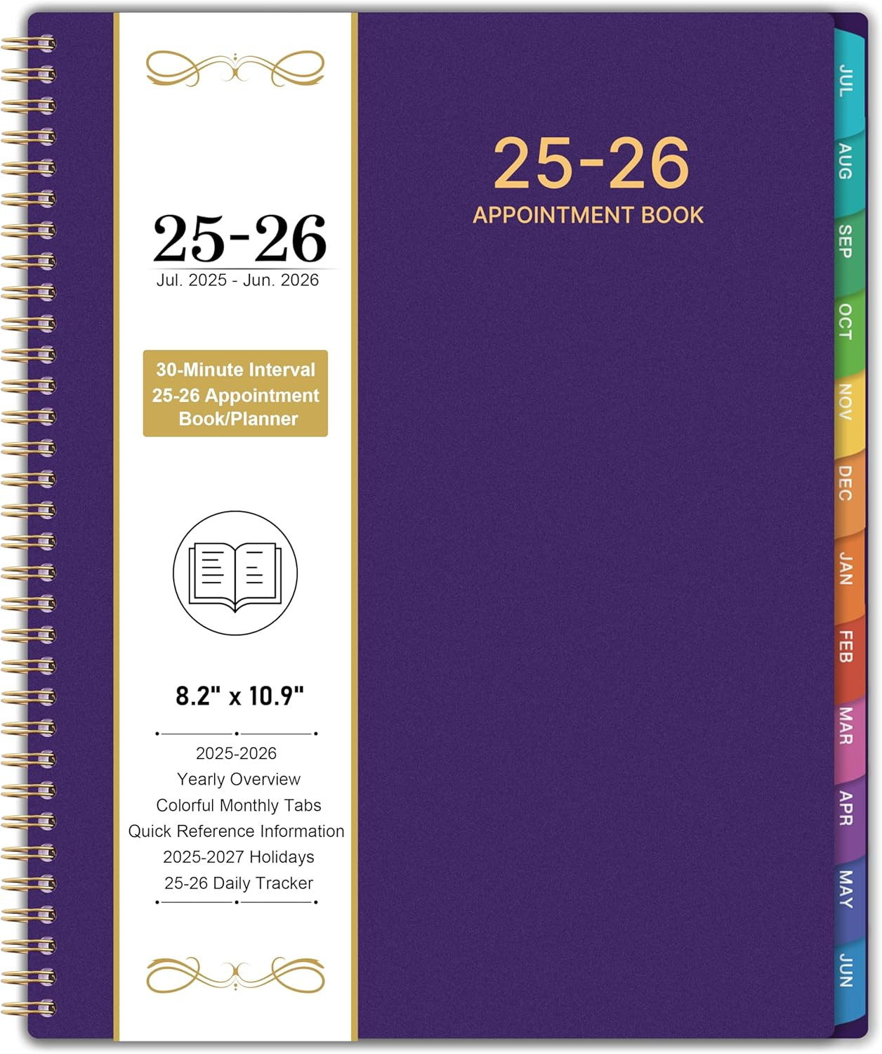 2025-2026 Appointment Book/Planner – 8.2″ X 10.9″, Daily Planner 2025-2026, Jul.