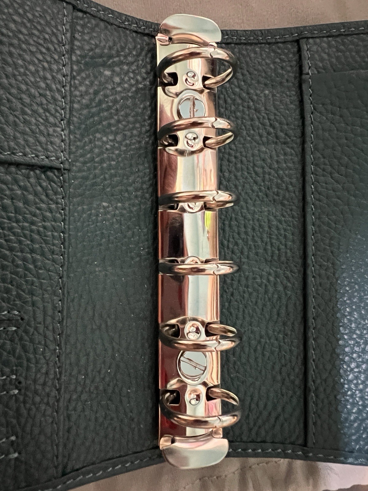 Moterm Teal Regular Pocket Size A7 Ring Organizer Planner Binder EUC!