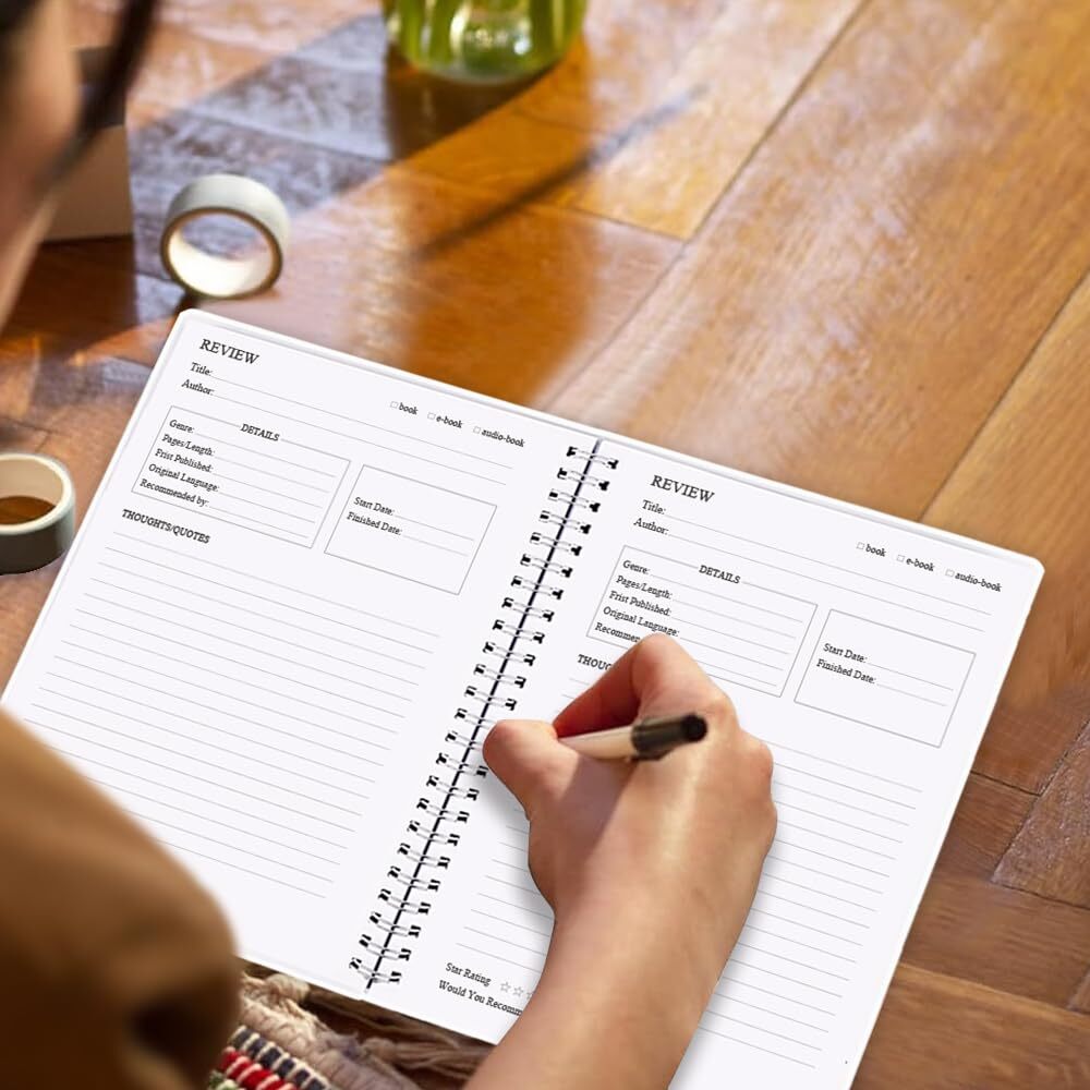 Reading Journal – Review and Track Your Reading Progress with 72 Book Reviews…