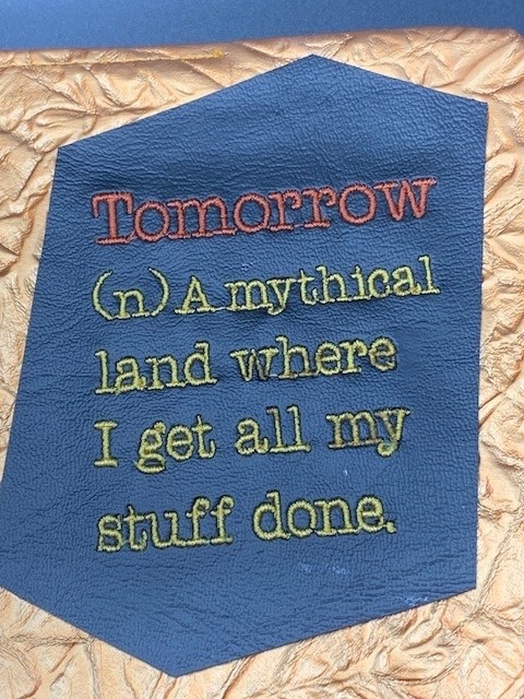 NEW 2 Lined notebooks in Covers “Tomorrow..” and “Stupid Adult Stuff” Free ship