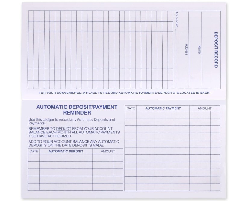 24 PCS Check Registers for Personal Checkbook, Easy to Read Checkbook Register