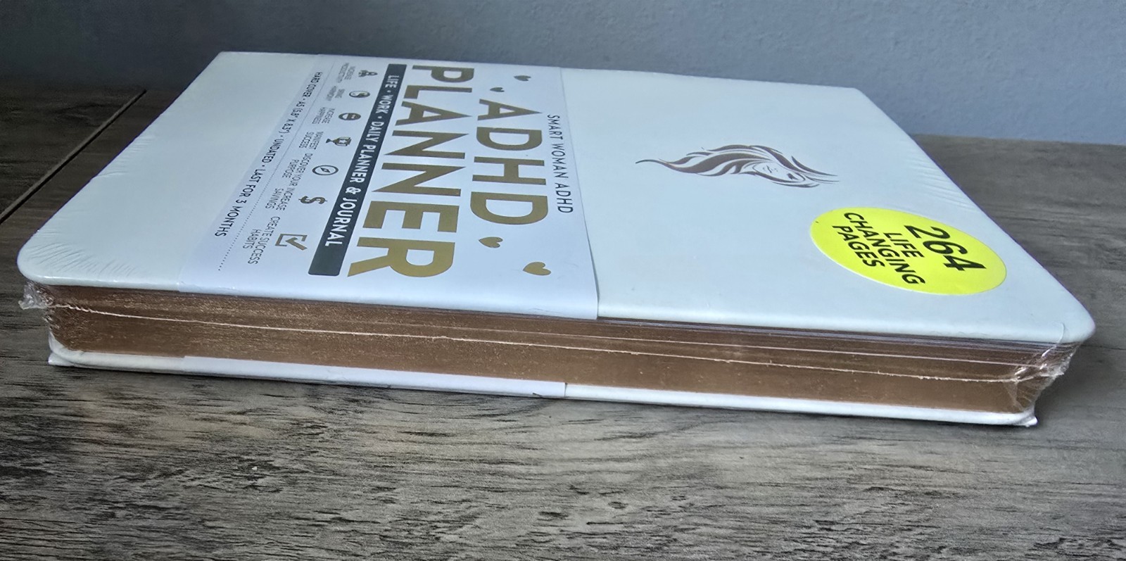 New Sealed Embossed Smart Woman Hardcover ADHD Daily Planner & Journal Manifest