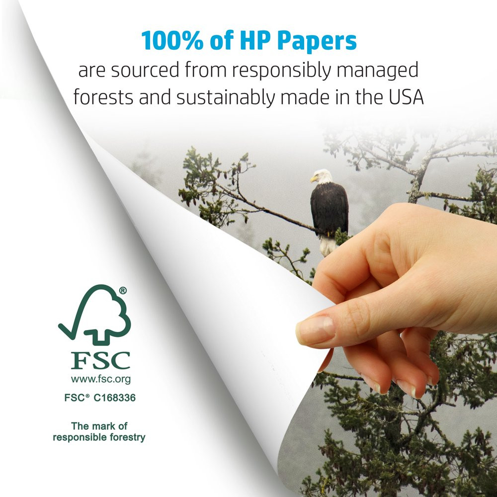 Print and Copier Paper Letter Size Paper Super Smooth HP 8.5 X 11, 500 Sheets