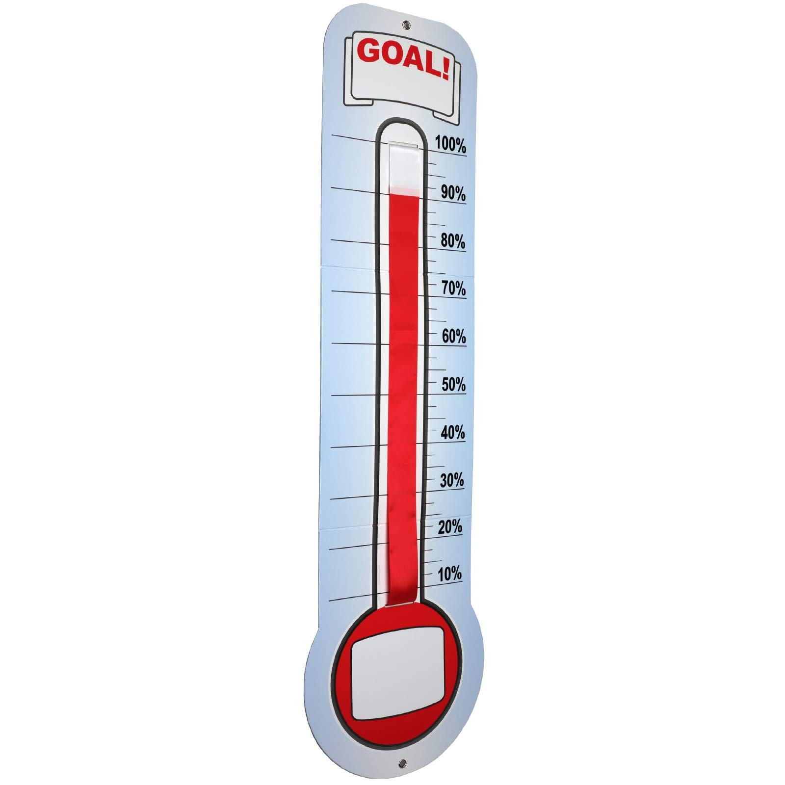 Global Printed Products Fundraising Thermometer Chart Goal Multicoloured