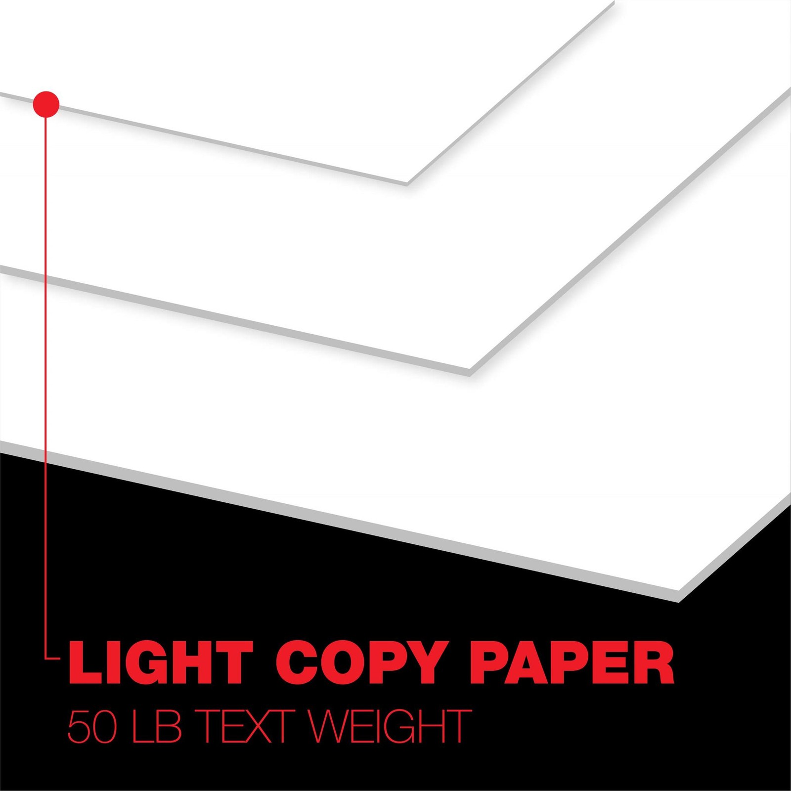 Accent Opaque White Printer Paper, 12” x 18” 20lb Bond/50lb, 2,500 Sheets