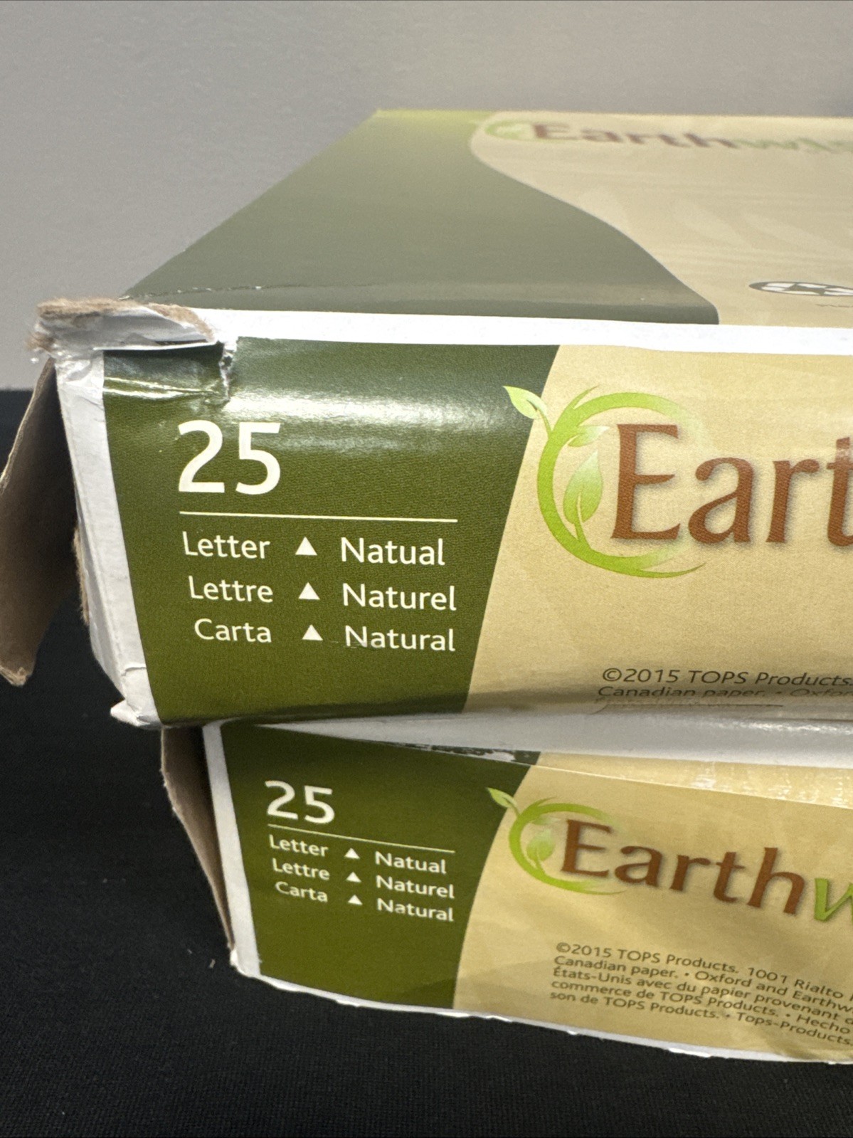 2X Earthwise by Oxford Two-Pocket Folders Natural Letter Size 25 per Box 78542