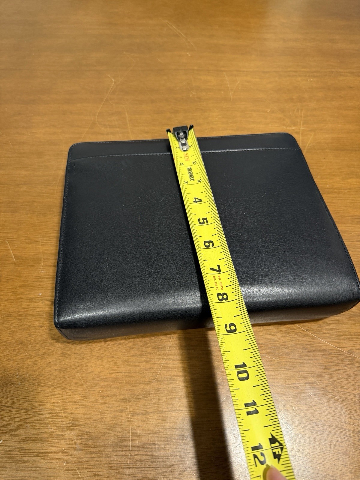 Vintage Day Runner Pro Business System Black Leather 7-Ring Binder Planner 8×10”