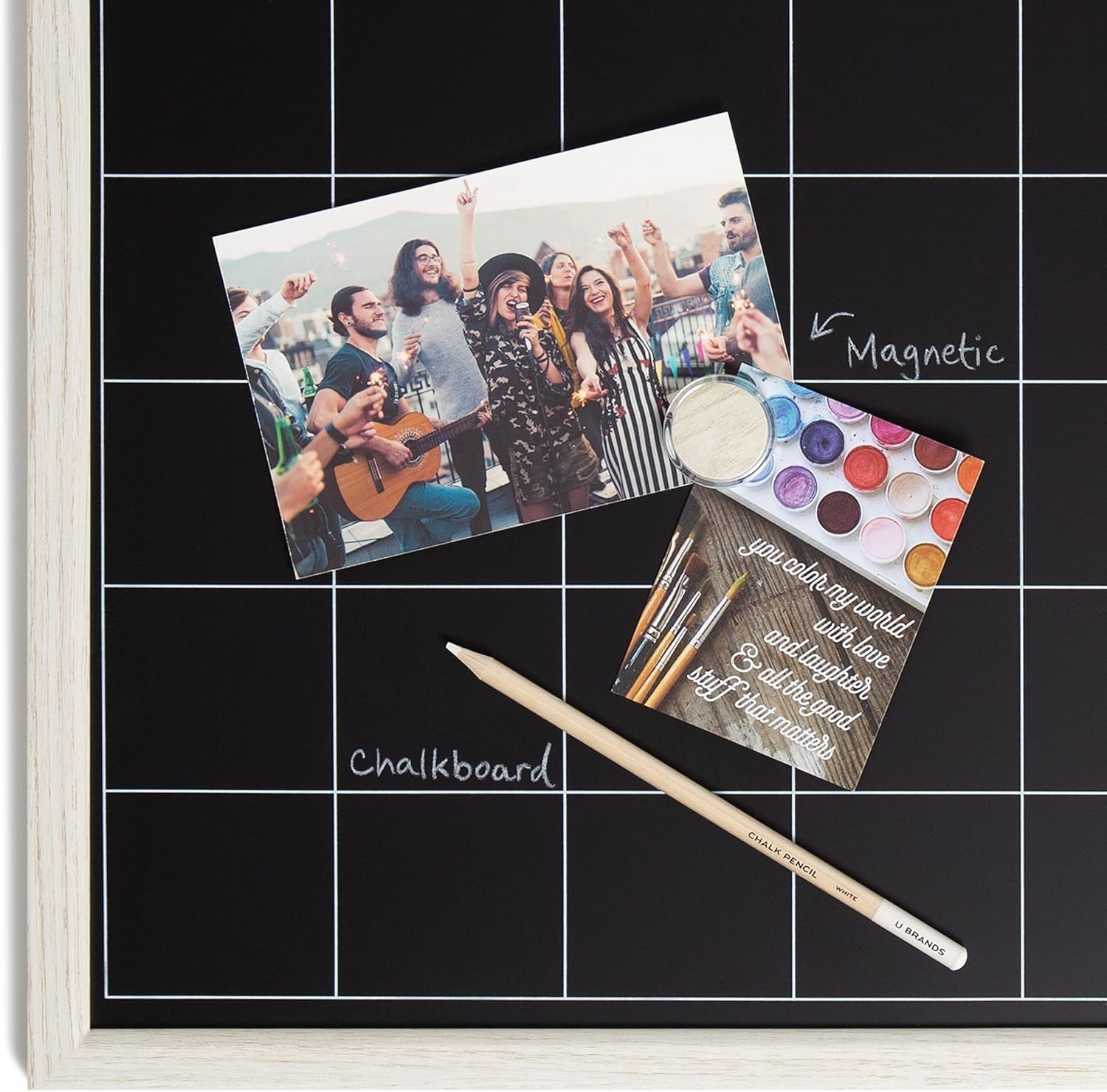 5 Chalkboard Calendars 16×20’’ Magnetic Wood Frame 2 Pencils & Magnet Incl. NWT