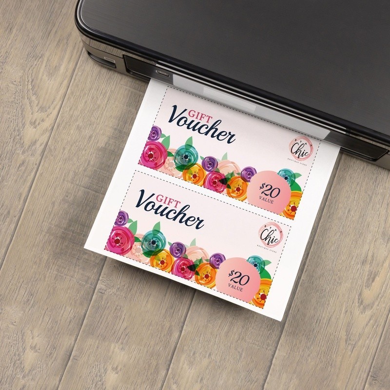 Premium Bright White Printer Paper 28 lb 300 Sheets Jam Free Copier Inkjet Laser