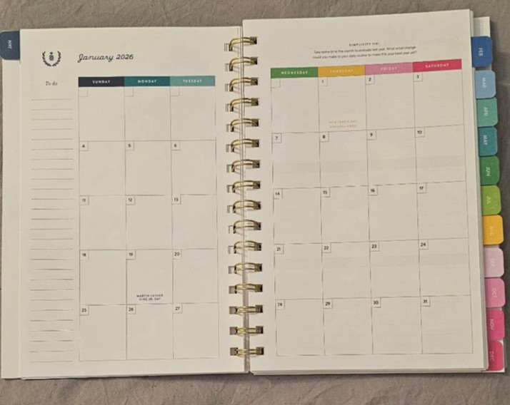 2026 Simplified by Emily Ley Weekly Monthly Planner, English Garden 5″ x 8″