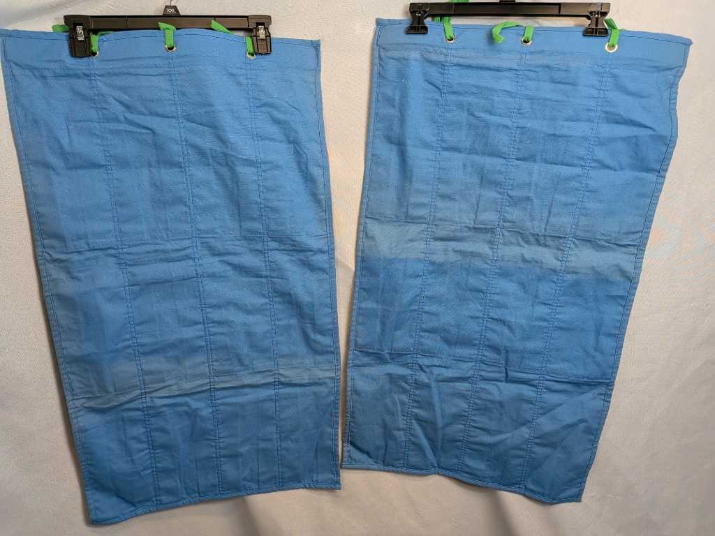Vintage Classroom Hanging Pocket Organizer Red Yellow Green Blue 2 Pc Set