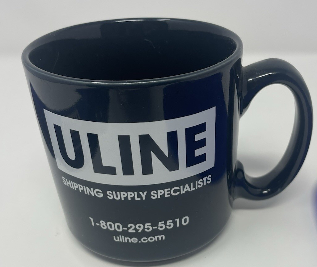 Uline Branded Office Desktop Accessories Gel Wrist Rest, Mouse Pad, Mug
