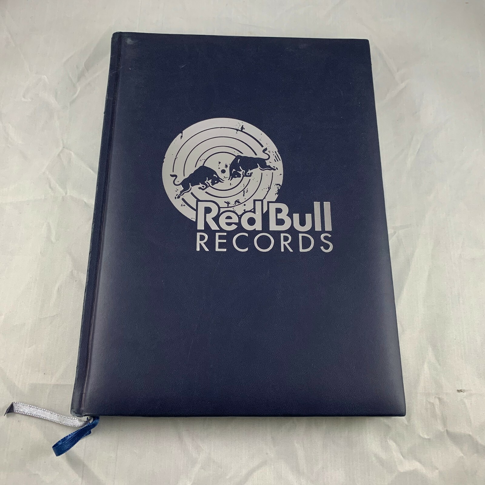 RED BULL RECORDS CASTELLI PADDED COVER LINED JOURNAL – RARE USED MADE IN ITALY