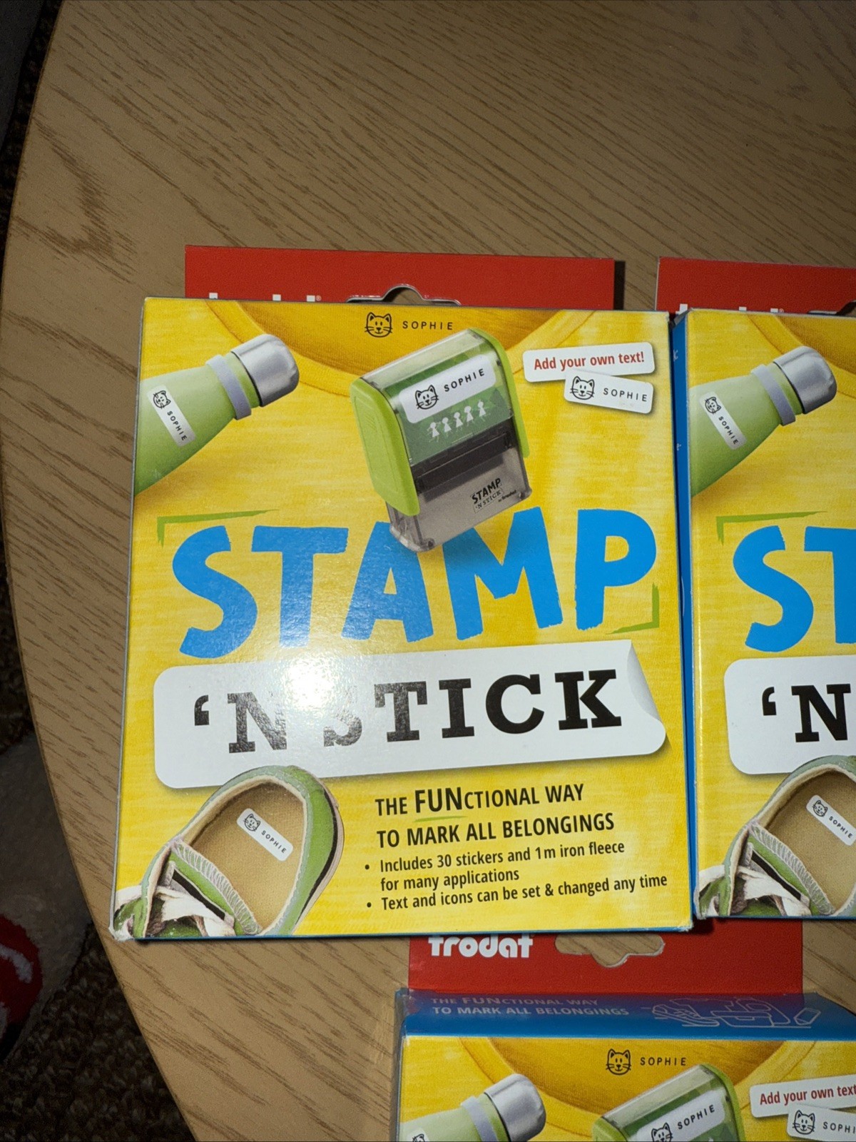 4 Trodat Stamp ‘N Stick Clothes and Personal Belongings DIY Stamper – NEW