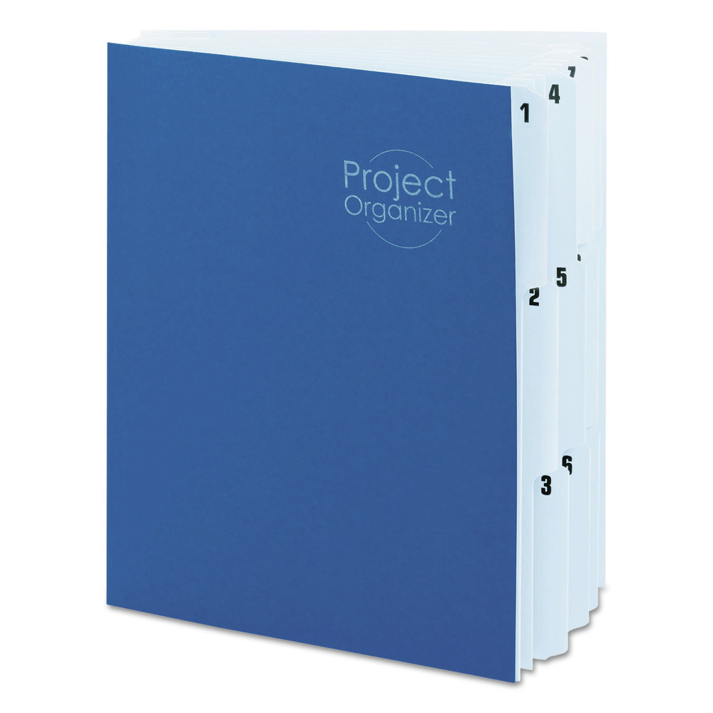 Smead 89200 Project Organizer w/Indexed Tabs – Letter/Lake Blue/Navy Blue New