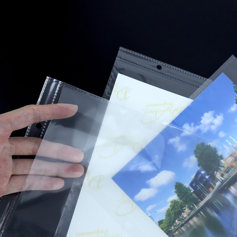 Mogoostry 40 Sheets Sheet Protector Clear Page Protectors A4 Paper Protector …