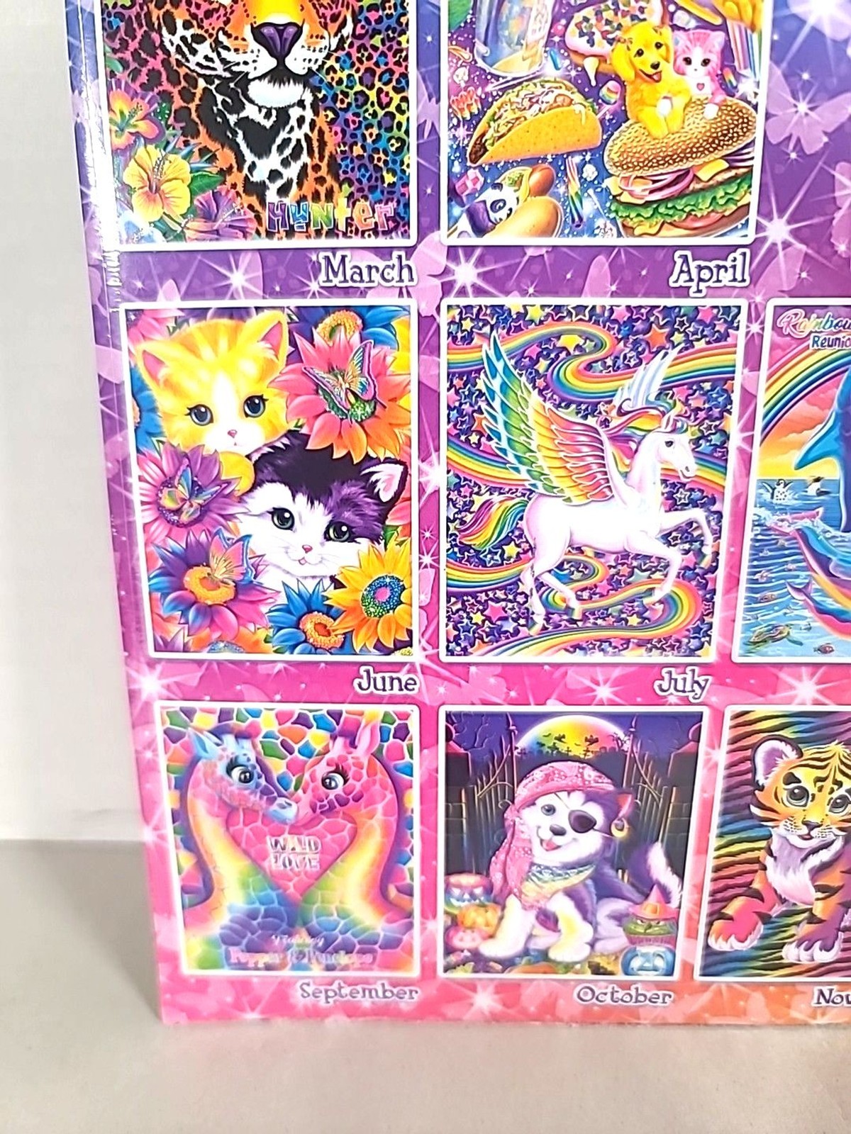 NEW Sealed Lisa Frank New 2019 Calendar 12 Month Wall Hanging Year