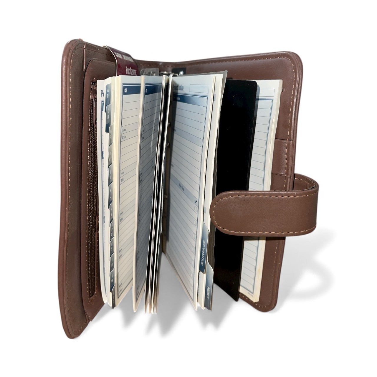 Day Runner FACTCENTRE Organizer Leather Brown 91268
