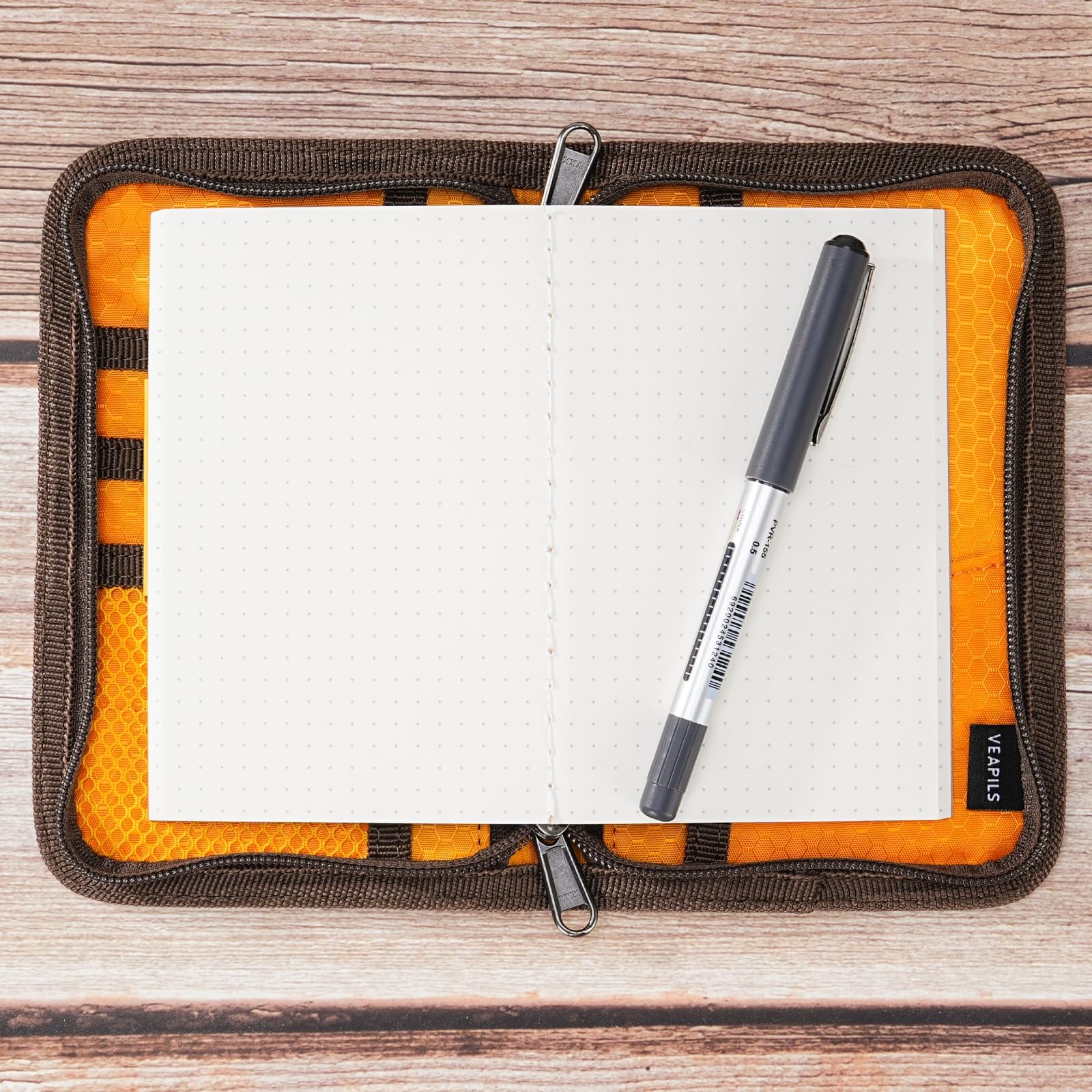 Pocket Journal Cover with Field Book, Waterproof Pocket Notebook Cover with Z…