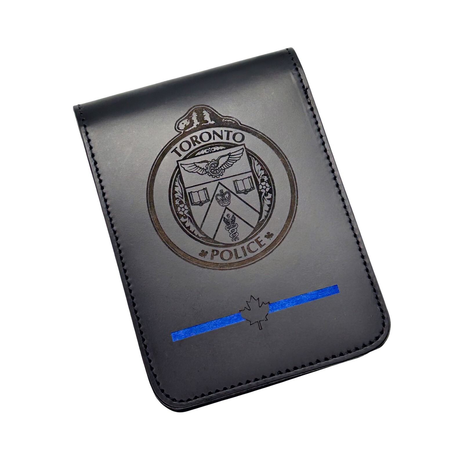 Toronto Police Leather Notebook Cover Canada Thin Blue Line Triform 3.5 x 5