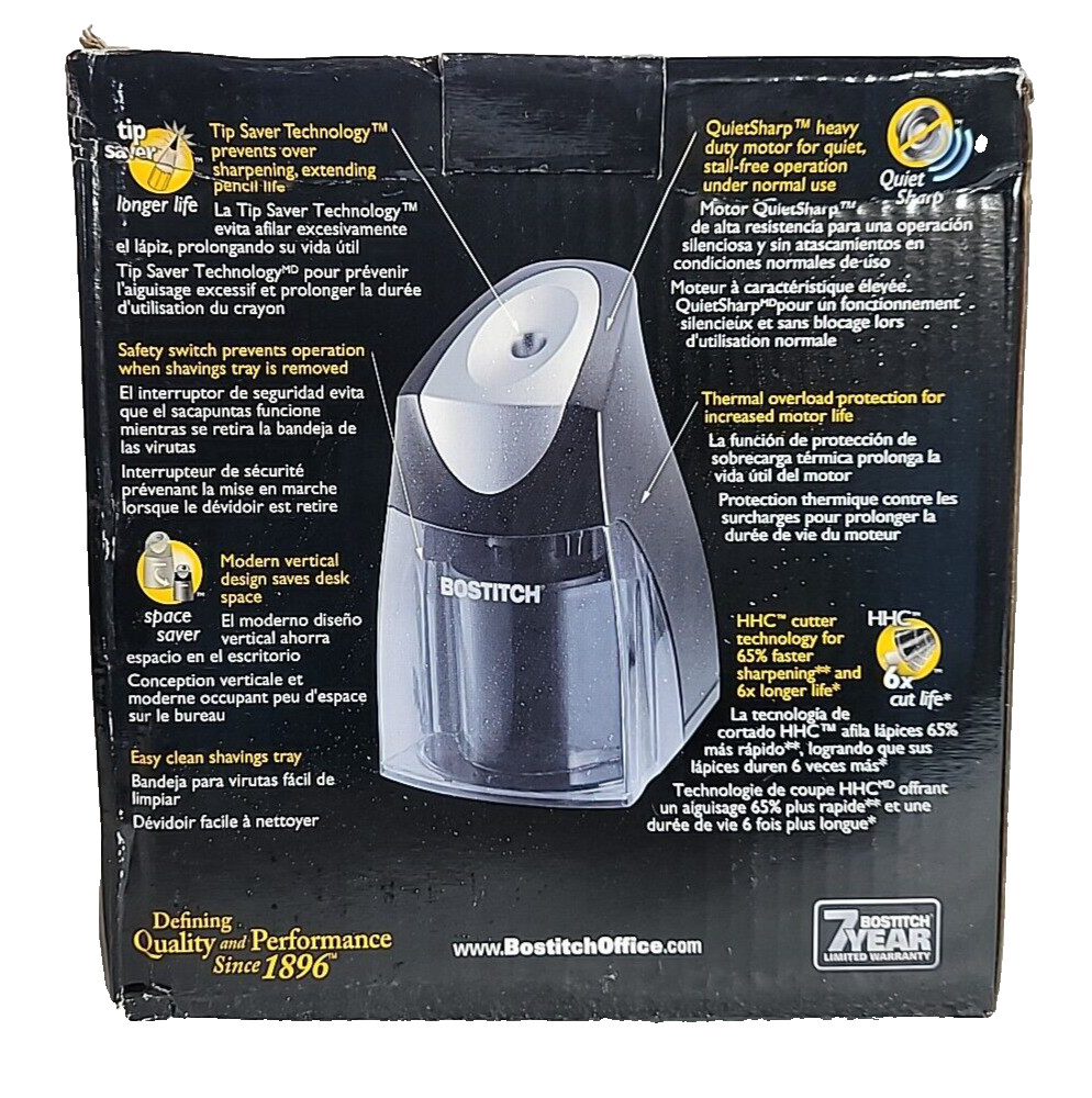 Stanley-Bostitch Quietsharp Executive Electric Pencil Sharpener EPS9V-BLK