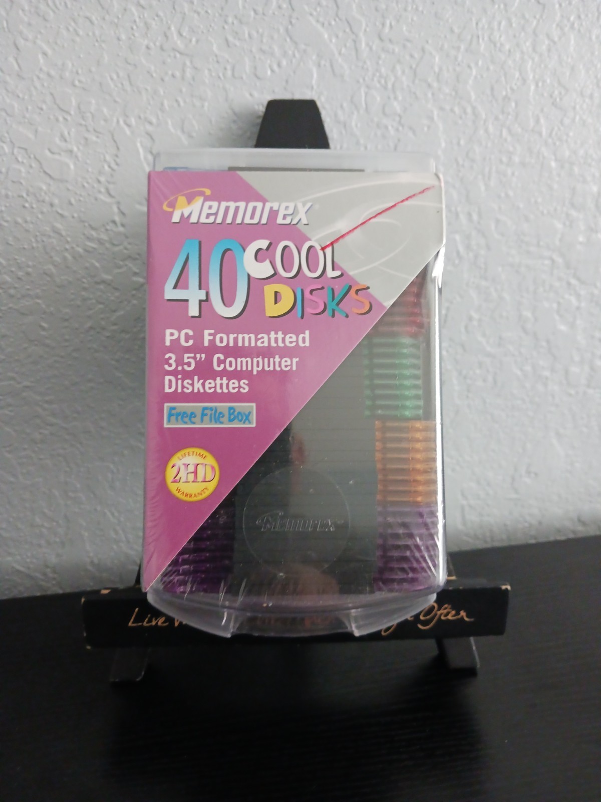 New – Memorex Cool Disks and Case 3.5″ Computer Diskettes PC Formatted 40 pack