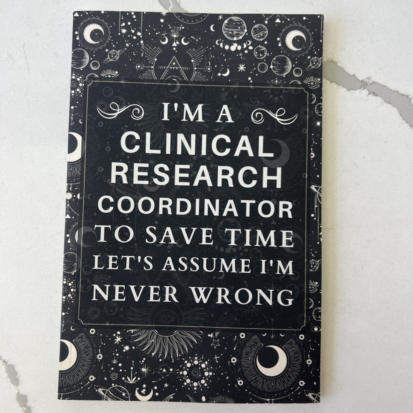 Clinical Research Coordinator Blank Lined Notebook Journal 6”x9” 120 Pages