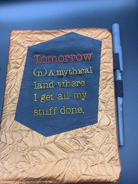 NEW 2 Lined notebooks in Covers “Tomorrow..” and “Stupid Adult Stuff” Free ship