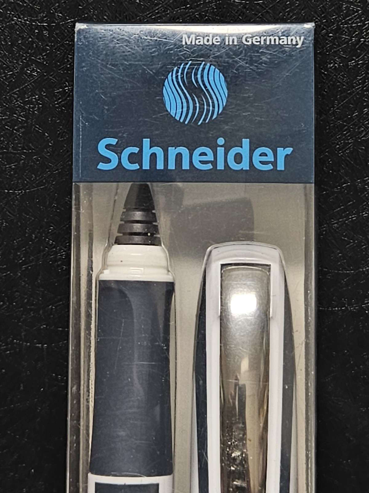 Schneider Ray Cartridge Rollerball Pen, White And Dark Gray RS187849