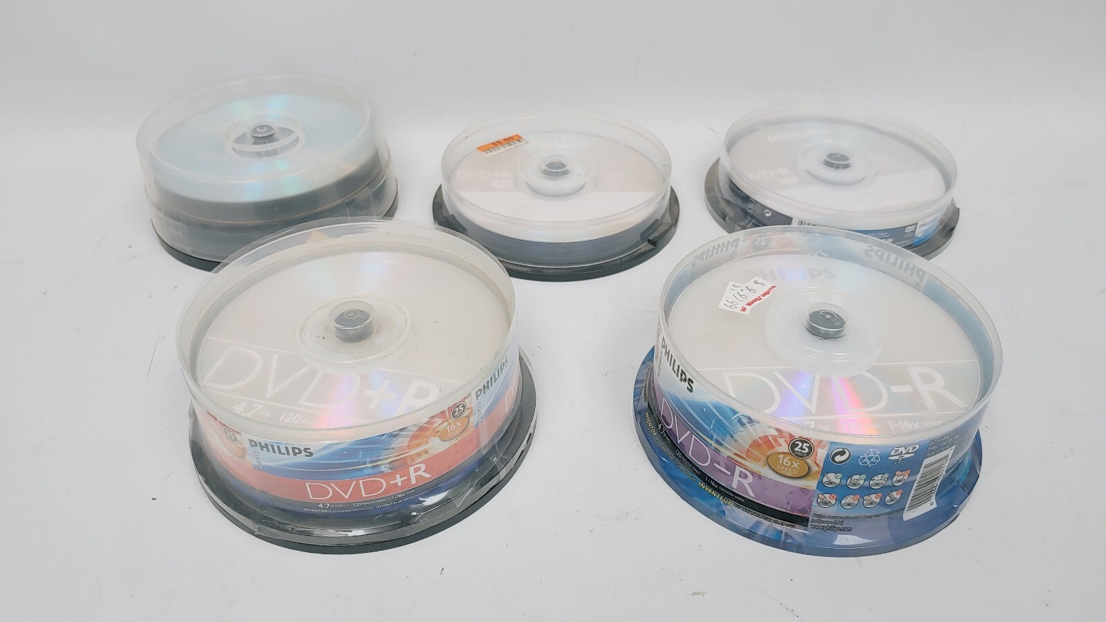 Lot of 89 New Old Stock Phillips & Maxell DVD-R Discs 4.7GB 120 Min 1-16x Speed