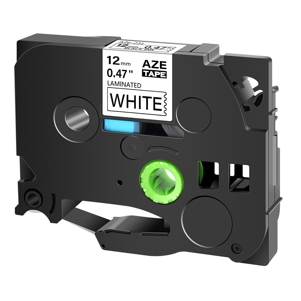 5PK TZ TZE231 Label Tape PT-1100 Black on White Compatible with Brother P-Touch