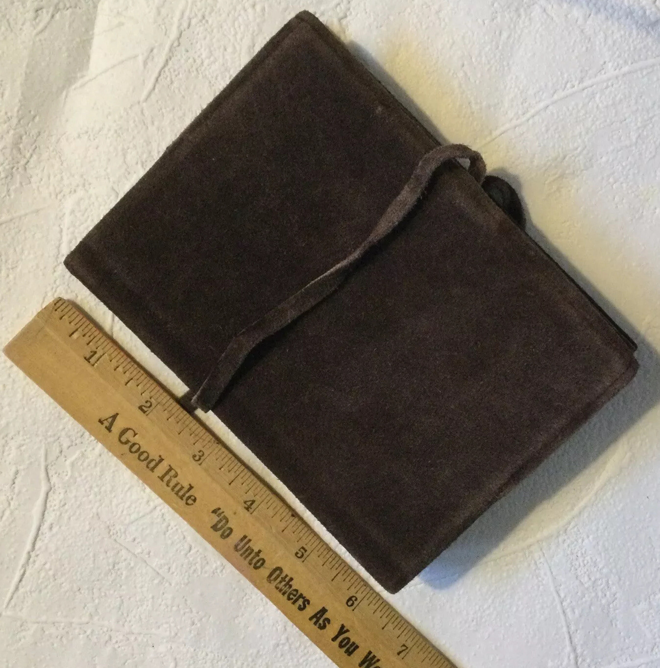 Leather / Suede Journal Handmade Travel Notebook – Brown Sz 6 x 4” – Made Canada