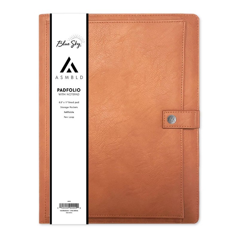 Padfolio with Notepad Letter Size Tan