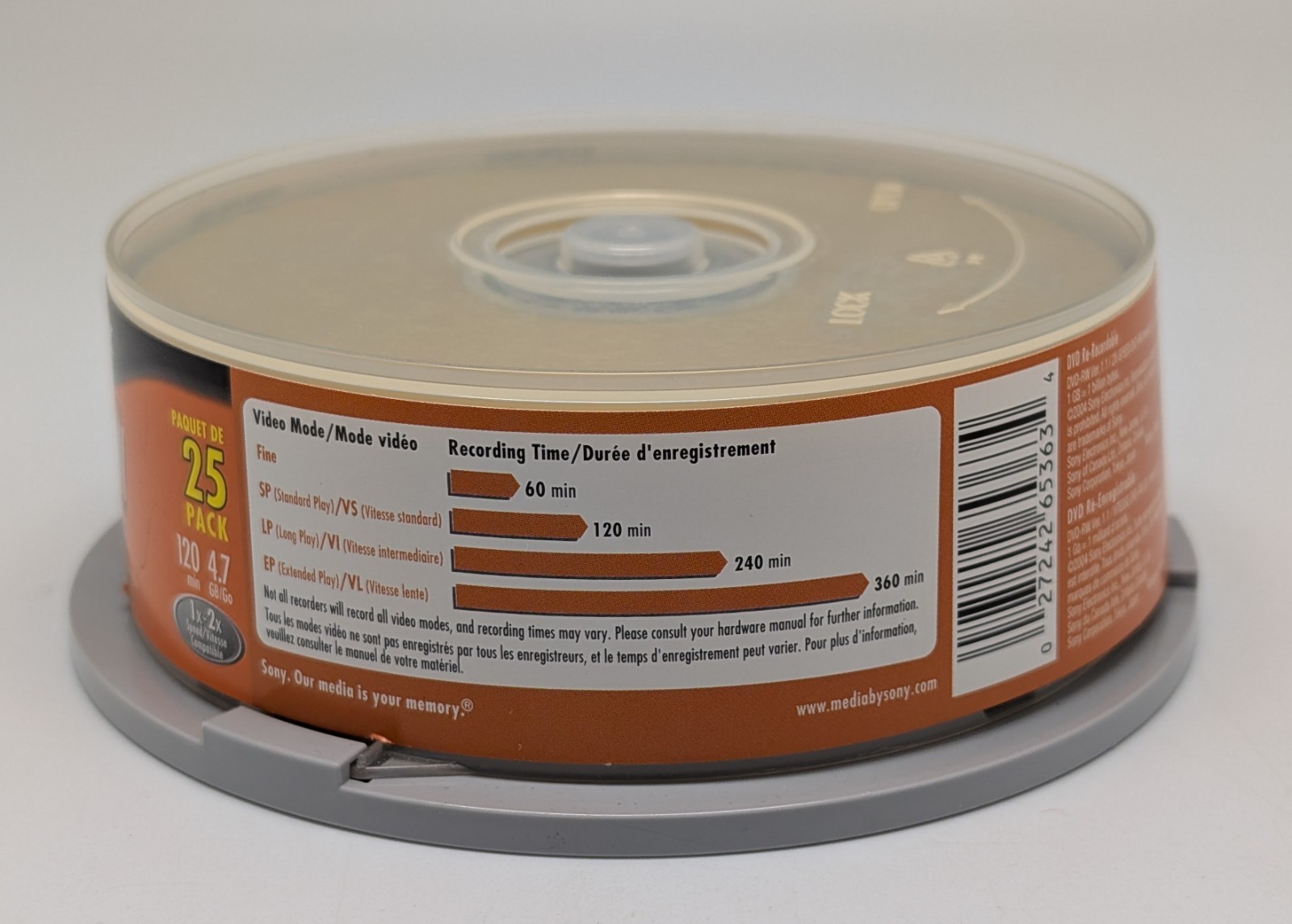 *Opened: 24 Discs Remain* Sony DVD-RW 4.7GB 120Min 1x-2x Blank Rewritable Discs
