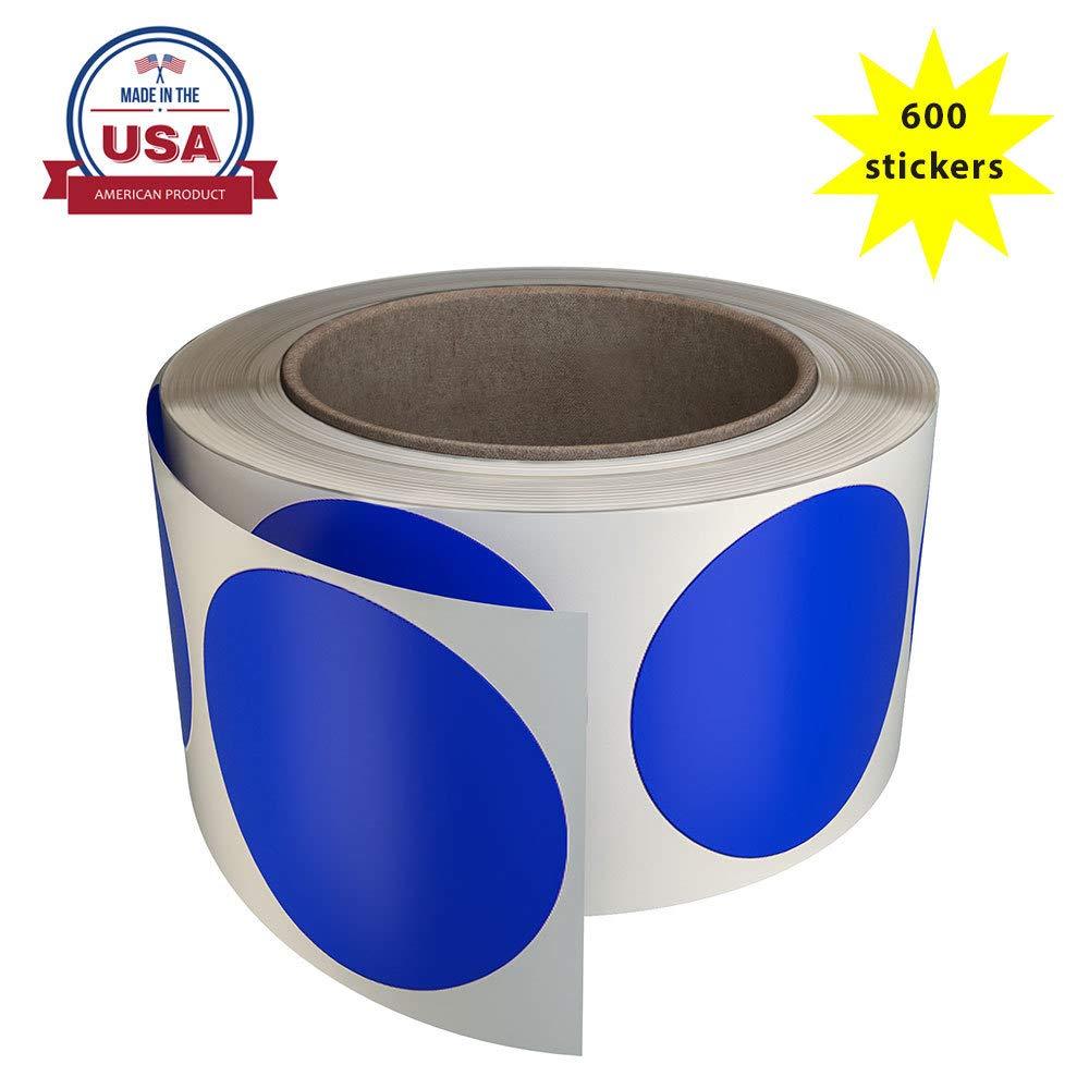 Sticker Labes 2 Inch in Roll Round Marking Dots 50mm Craft 5cm Circles 600 Pack