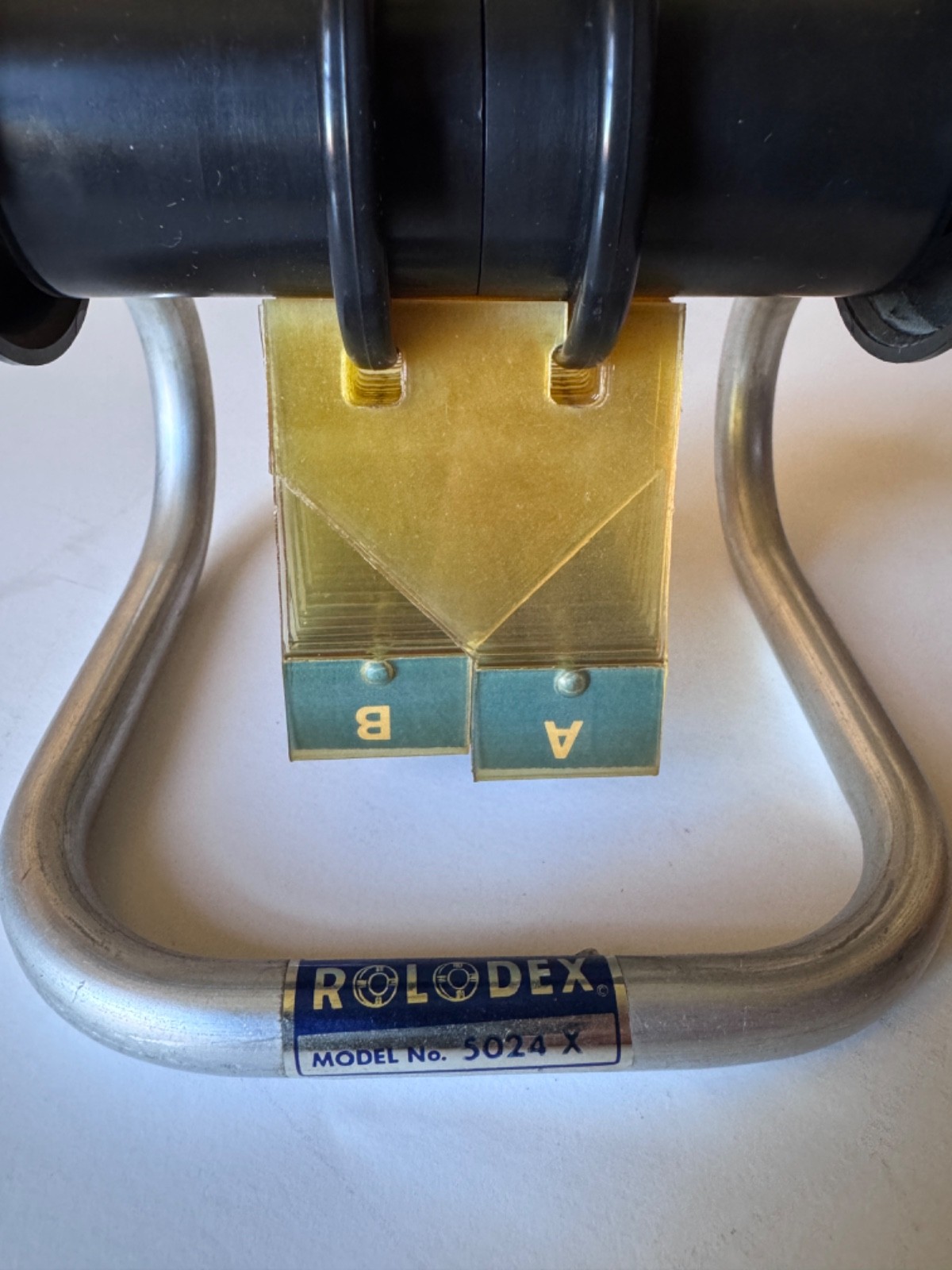 Vintage ROLODEX USA 5024X Rotary Flip Card File Home Office Retro