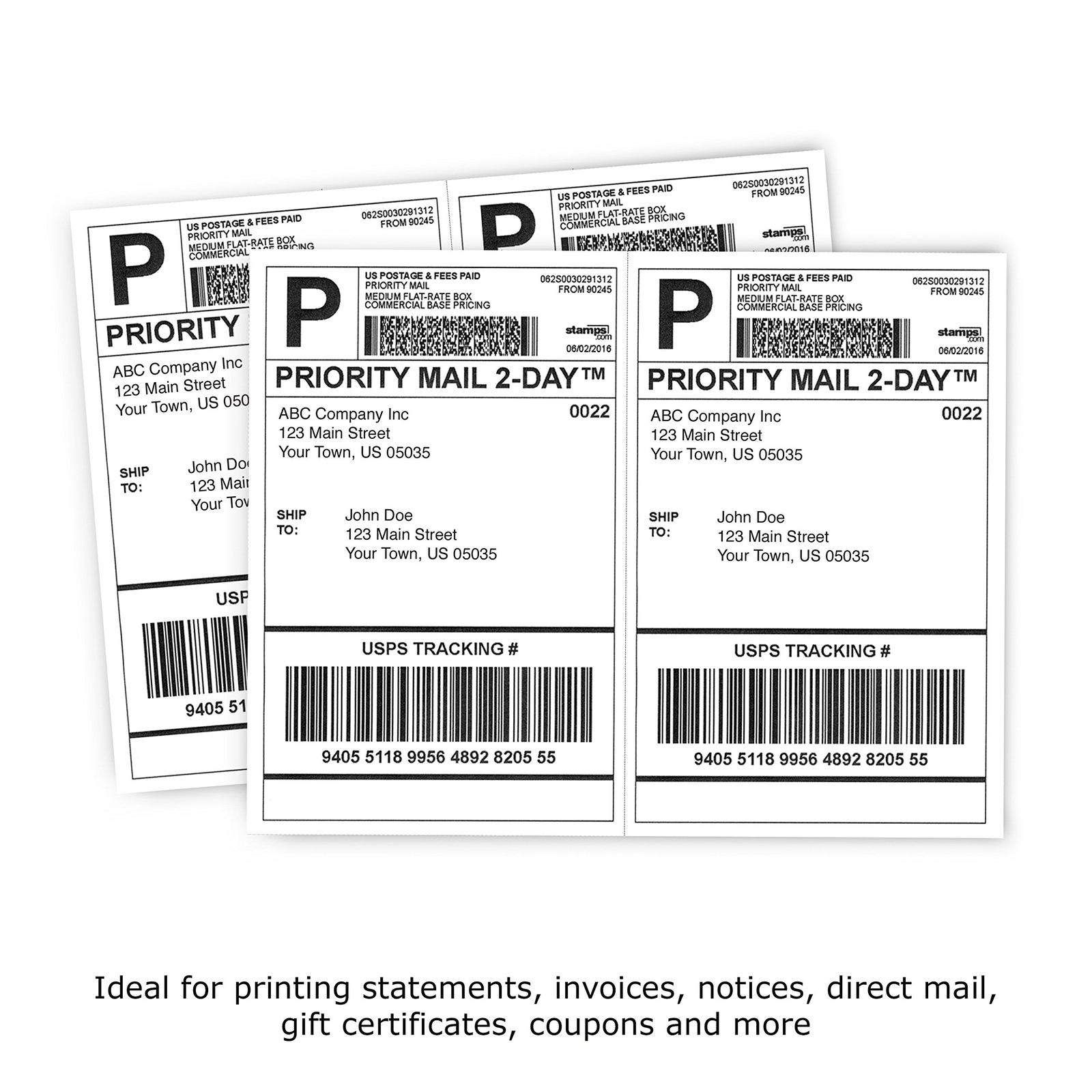 Professional Perforated Paper 500 Sheets 2 Part Perf for Business Office
