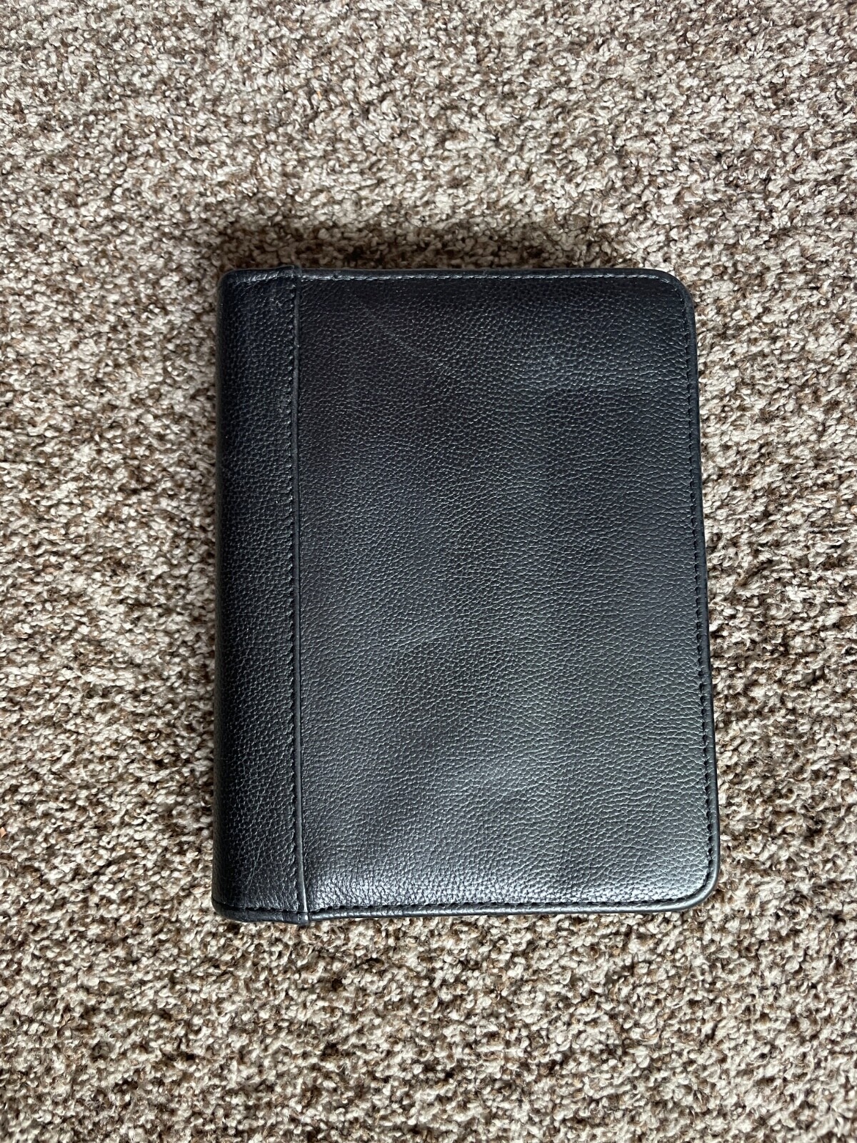 Vintage Franklin Quest Leather Binder 6 Ring Planner Zip Around 8 x 7 Canada