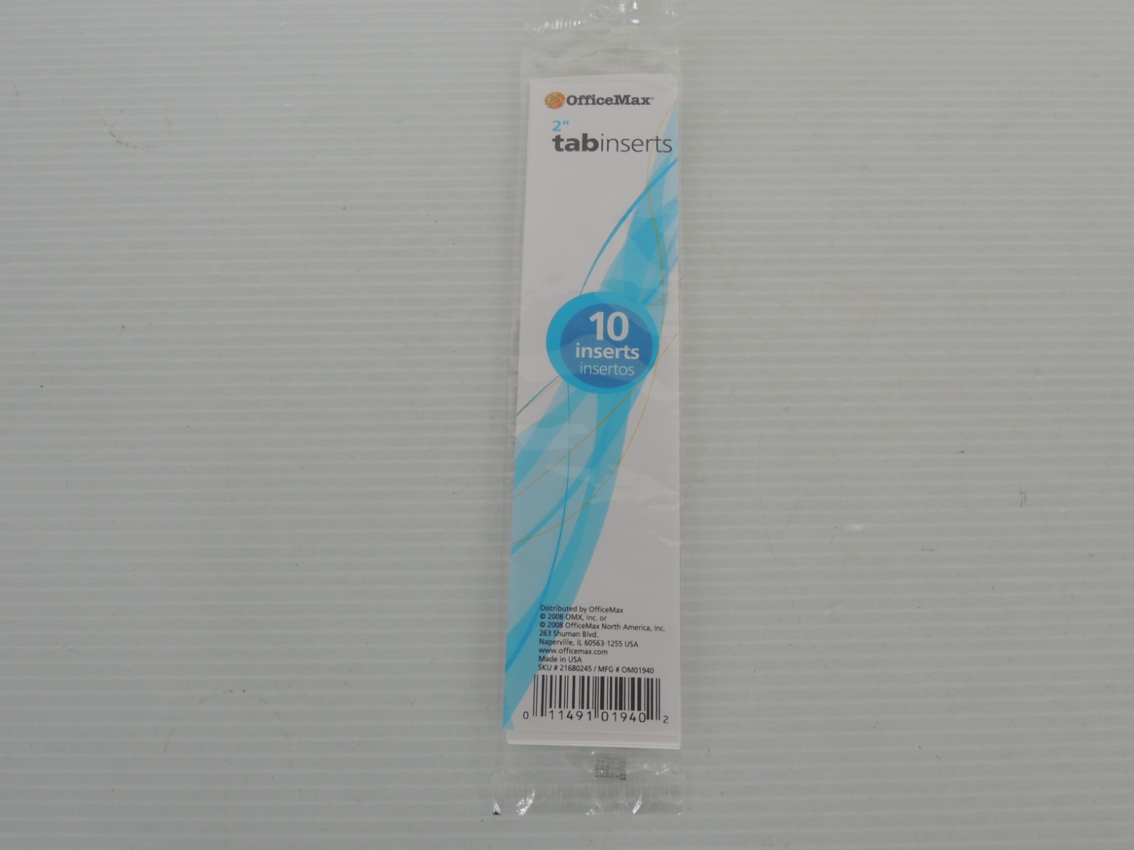 OFFICE MAX 2″ TABINSERTS 10 PC
