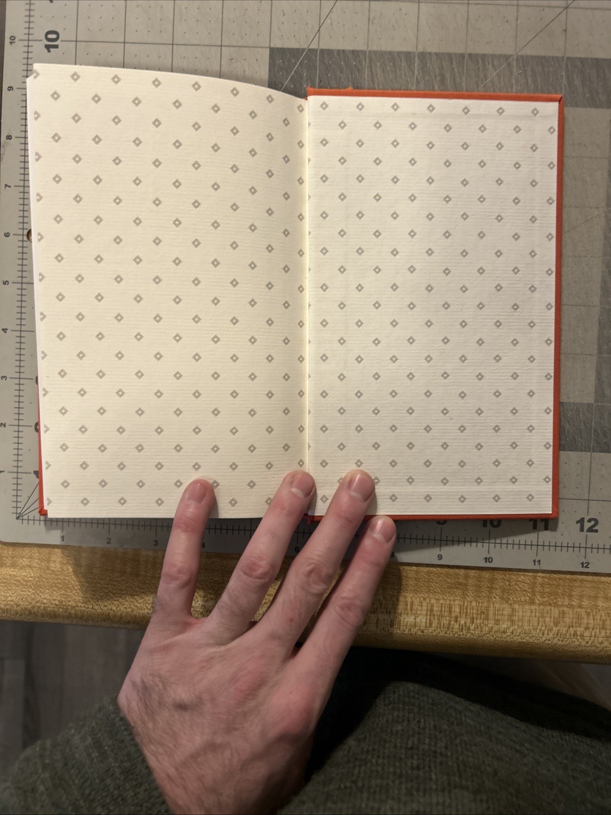 Vtg ScribeMate Lined Journal 5.5 x 8.5″ Red Fabric DUCK Preppy Office SHIPS FREE