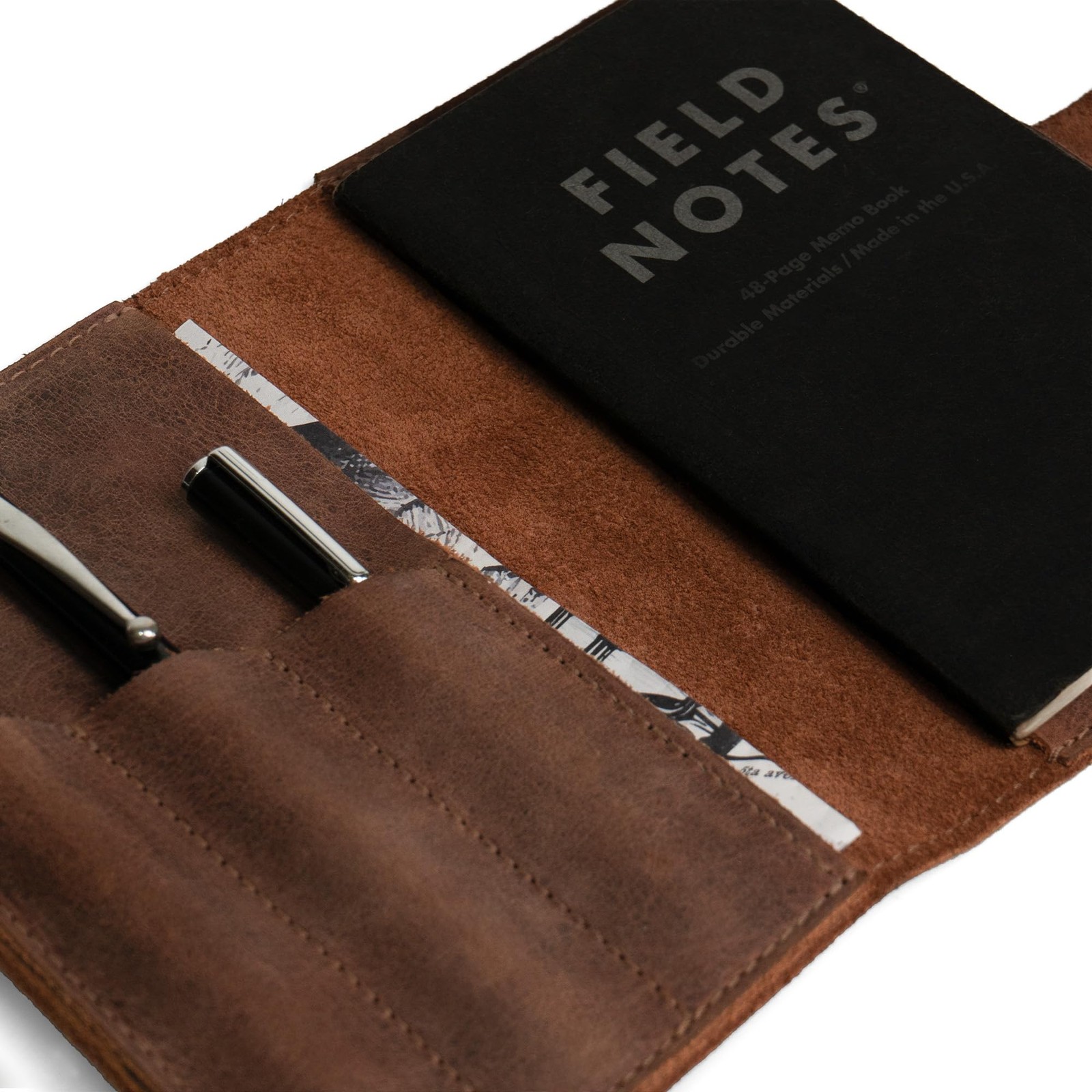Leather Field Notes Cover for 3.5 x 5.5 in. Notebooks, Case for Moleskine Cah…