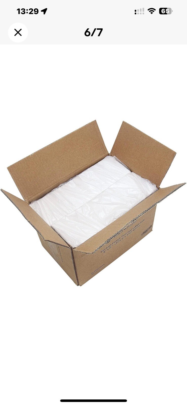 6000 4″x6″ Fanfold Thermal Labels Direct Shipping Label for Zebra Rollo Printer