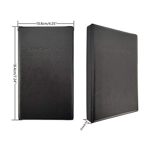 Business Card Organizer Holder Book Portable Binder File Sleeve 120 Cards