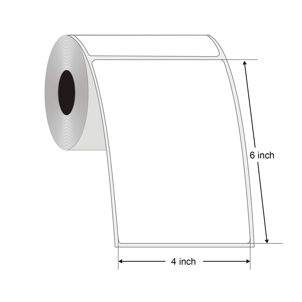 2-20 Rolls 4″ x 6″ Direct Thermal Shipping Labels 450 per Roll For Zebra Printer