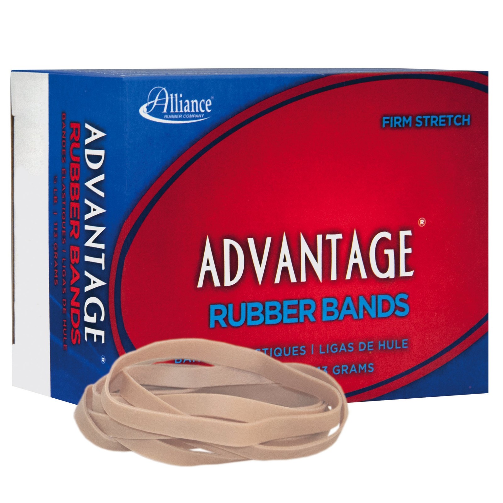 Alliance Rubber 26649 Advantage Rubber Bands Size #64, 1/4 lb Box Contains Ap…