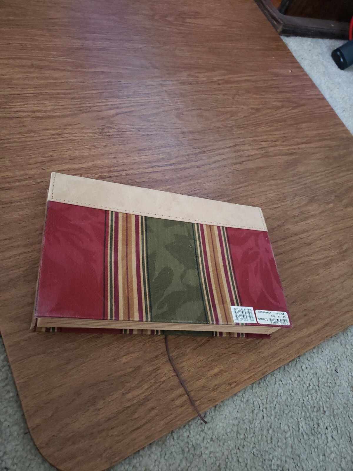 Suede / Fabric 12 Pocket File Folder Paper Organizer Accordion School Office New