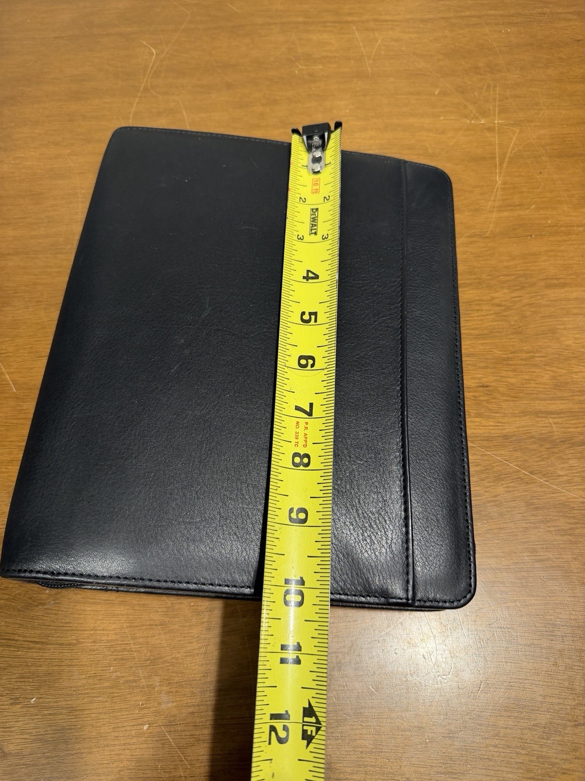 Vintage Day Runner Pro Business System Black Leather 7-Ring Binder Planner 8×10”
