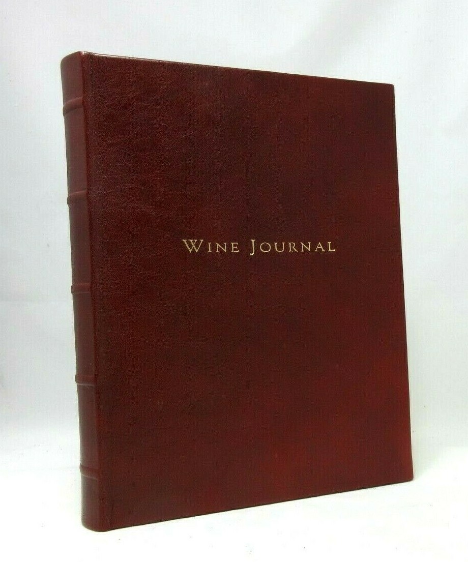 Graphic Image Wine Journal Tabbed Notebook 7×9 Leather Hardcover Burgundy $94