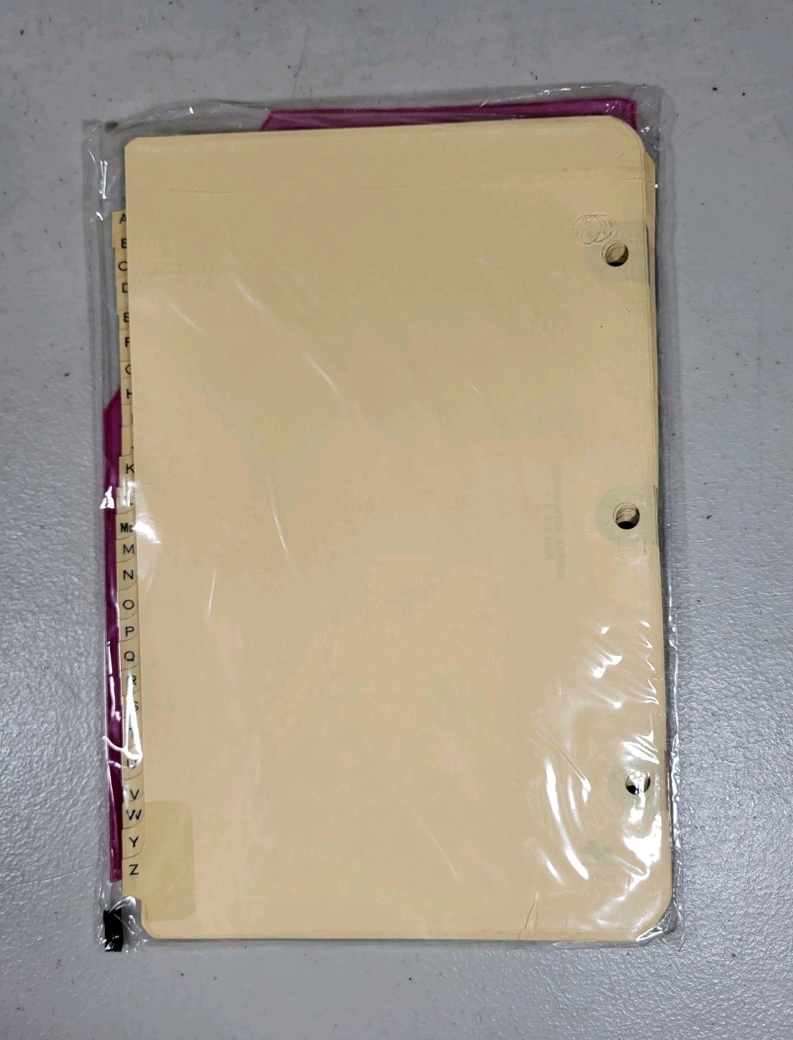 (5) Copper Reinforced Index Dividers National 3 Hole Punch A-Z 11 x 8 1/2″
